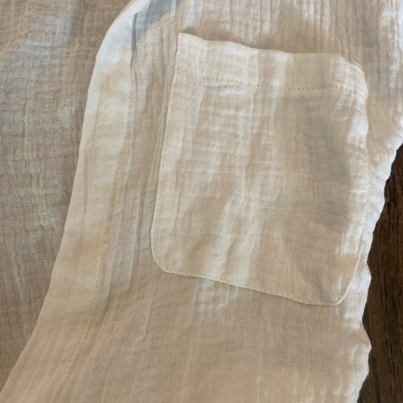 Summer Beach White Cropped Shirt medium - Picture 5 of 7